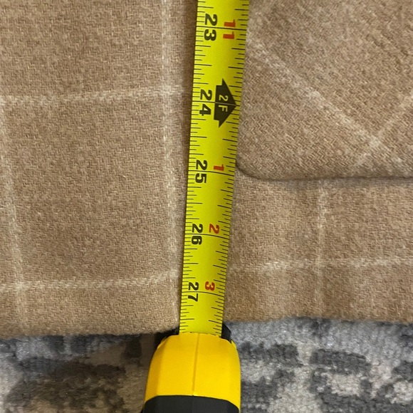 Vintage Wool Blend Plaid Women's Pea Coat Winter Coat - Picture 10 of 12